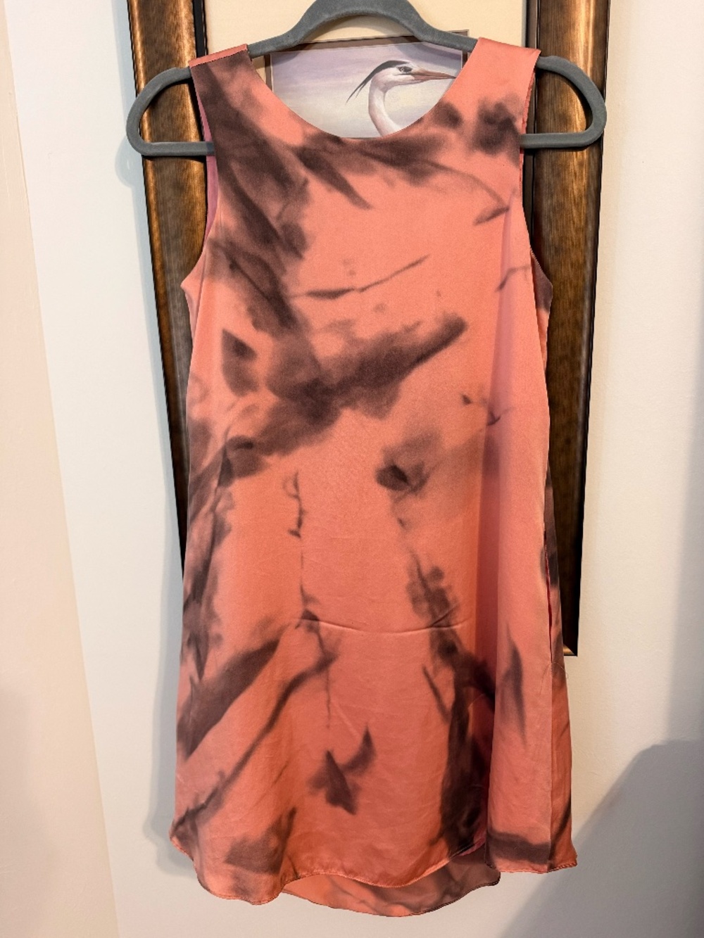 Kelly Wearstler Petaluma 100% Silk tie-dye mini dress